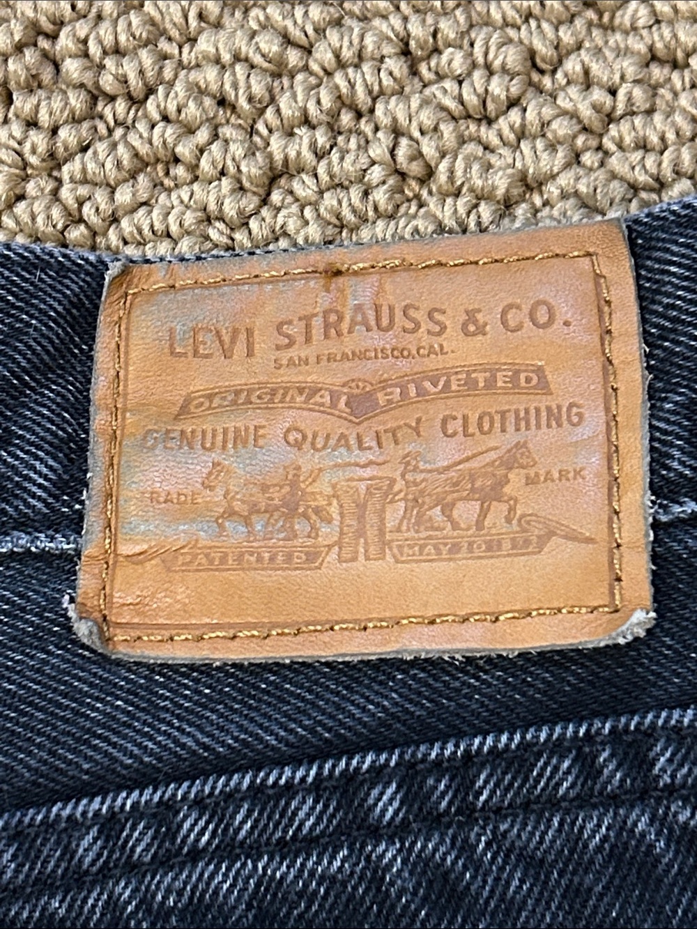 Levi's Baggy Dad Jeans in Shrink Up Black size 30 Grunge 90s Streetwear - Picture 11 of 16